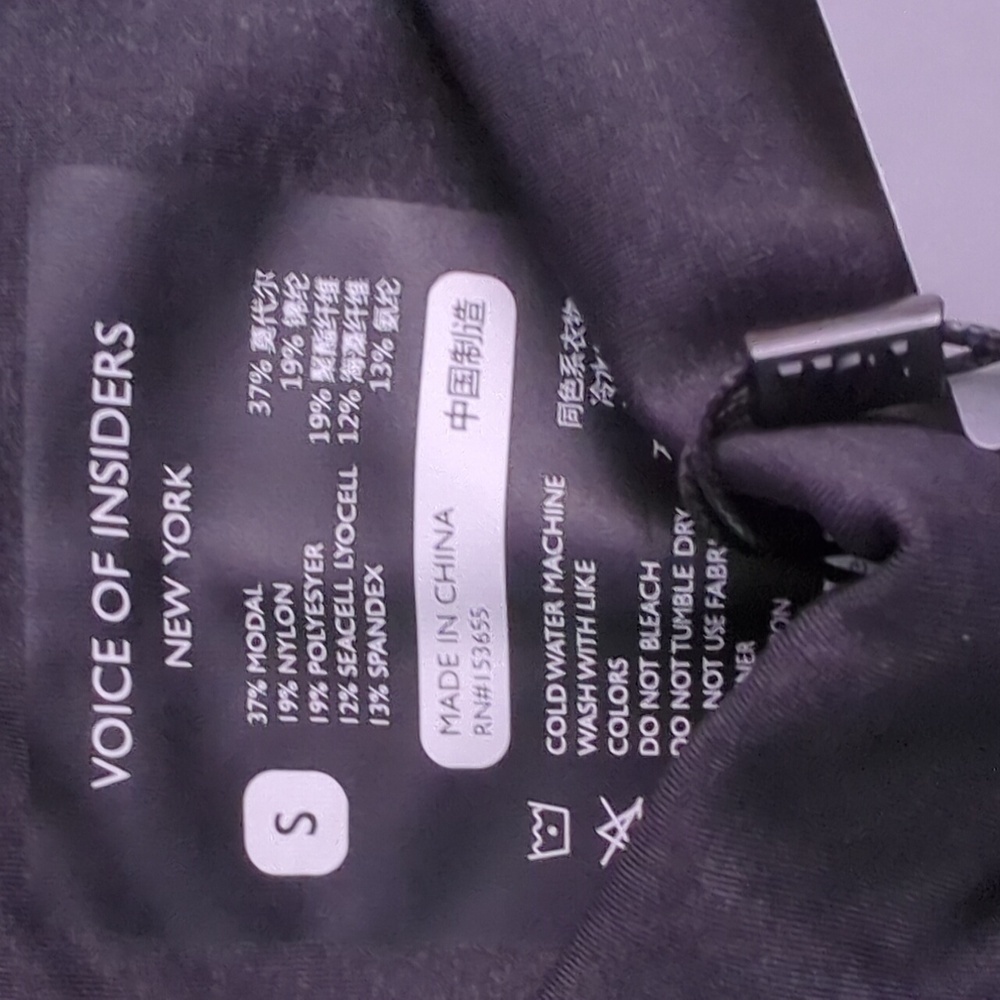 Leggings S Voice of Insiders SeaCell Wellness Charcoal Gray Athletic Wear - Picture 6 of 11